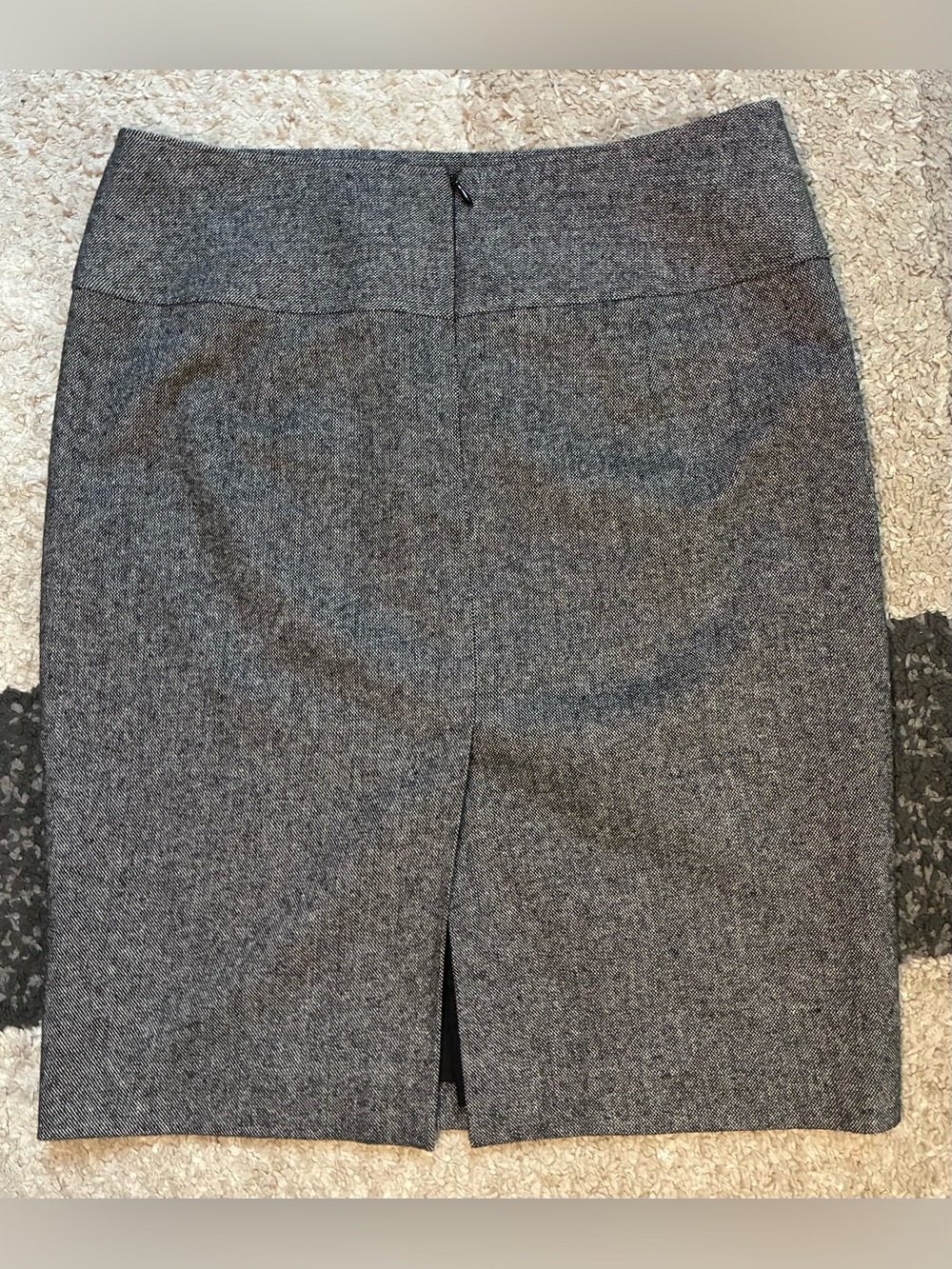 Saks Fifth Avenue Heather Gray Pencil Skirt - Picture 4 of 5